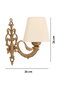 Opviq Lily Lámpara de Pared Crema y Dorado